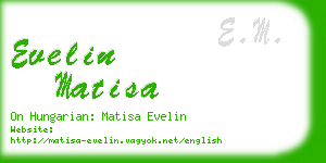 evelin matisa business card